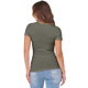 thumbnail image 3 of Camiseta de Canalé Entallada para Mujer, Color Verde , Talla XL, 3 of 9
