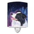 thumbnail image 1 of Caroline'S Treasures Ss8369Cnl Noche Estrellada Border Collie Luz Nocturna De Cerámica Compacta Con Certificación Ul, Ideal Para Dormitorio, Baño, Guardería, Pasillo, Cocina, 6 X 4 X 3, Multicolor, 1 of 1
