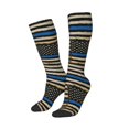 thumbnail image 2 of Women's Knee High Socks Distressed Thin Blue Line Flag Outdoor Casual Tube Socks, 2 of 7