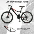 thumbnail image 5 of Ktaxon 24" Mountain Bike with Shimano 21 Speed, Disc Brakes, Black Red, 5 of 8