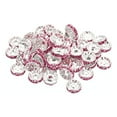 thumbnail image 1 of Unique Bargains 10mm Spacer Beads, 100pcs Bead Spacers Rhinestone Round Bulk Beads for Jewelry Making, Pink, 1 of 5