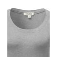 thumbnail image 3 of FashionOutfit Women's Basic Solid Round Neck Various Color Short Sleeve PlusSize Top, 3 of 3
