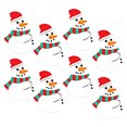 thumbnail image 1 of 50 unids/lote de tarjetas de piruleta de papel de Papá Noel Advancent decoración regalos de Navidad TYPE3 muñeco de nieve, 1 of 1