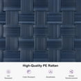 thumbnail image 3 of PURPLE LEAF Patio Chaise Lounge Rattan Chair Outdoor Pool Adjustable Recliner Wicker Lounger for Outside Woven Furniture Tanning Poolside Lounger Slate ，Navy Blue, 3 of 6