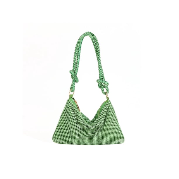 Monedero Brillante para Mujer 10.2x6.3in Bling Purse para Cena Fiesta Boda (verde)