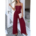 thumbnail image 6 of PRETTYGARDEN Jumpsuits for Women Dressy Summer Sleeveless Travel One Piece Outfits Spring Casual Wide Leg Pants Rompers, 6 of 7