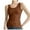 Coffee, variant on fatyb Ribbed Tank Tops for Women Sleeveless Crew Neck Workout Top Slim Basic Summer Tight Tank Shirts