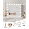 thumbnail image 4 of Large LED Vanity Mirror with 3 Color Lighting Modes – Tabletop Makeup Mirror for Bedroom, Bathroom & Dressing Room – Plug-in, 4 of 7