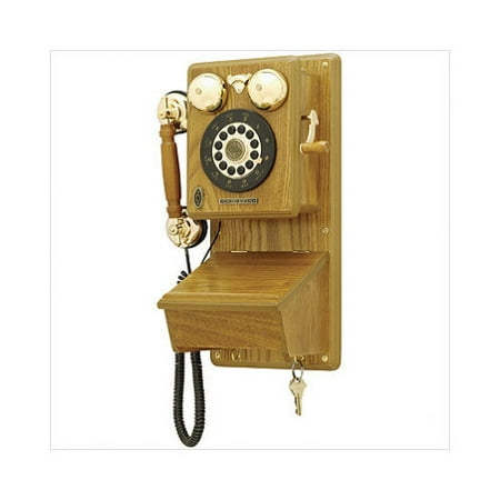 Crosley Country Kitchen Wall Phone in Hand Rubbed Oak - Walmart.com