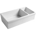 thumbnail image 3 of Whitehaus Collection WHQDB542-BISCUIT Quatro Alcove Sinks Biscuit, 3 of 7
