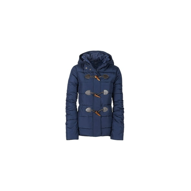 Chaqueta Aeropostale Toggle Puffer para mujer, azul, extragrande
