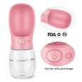 thumbnail image 4 of 1pcs Pet Dog Water Bottle Portable Drinking Water Feeder For Dogs Outdoor Travel Water Bottle Dogs Water Bowl Pet Supplies, 4 of 7
