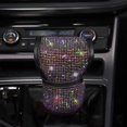 thumbnail image 5 of Chasenew Bling Car Gear Shift Knob Cover, Rhinestone Anti-Slip Comfortable Handbrake Cover, Diamond Set Shifter Cover for Women, Auto Interior Accessories Universal Fit Van Truck Multicolour, 5 of 7