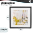 thumbnail image 4 of Stupell Industries Contemporary New Age Yellow Abstract Black Framed Print Under Glass, 13 x 13, by Design Fabrikken, 4 of 8