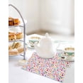 thumbnail image 4 of Colorful Polka Dot Kitchen Dish Towels for Drying Dishes Set of 3, Rainbow Watercolor Polka Dots Waffle Weave Microfiber Hand Tea Bathroom Towels Quick Dry & Absorbent Towel 12x12, 4 of 7