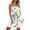 White, variant on Summer Sleeveless Mini Dress for Women Causal Gradient Printed Bandeau Smocked Flowy Sundress Strapless A-Line Short Beach Dresses X_Dark Gray S