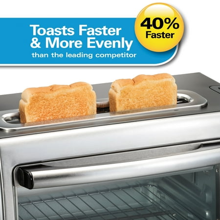 Hamilton Beach - 2-Slice Toaster Oven - Stainless Steel