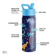 thumbnail image 2 of Botella de agua Simple Modern Summit Kids con tapa de pajita aislante, 2 of 7