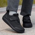 thumbnail image 4 of Unisex Wide Width Hook and Loop Walking Shoes for Men Women, Breathable Mesh Comfort Sneakers, Anti-slip Casual Everyday Footwear, 4 Colors, 4 of 7