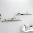 thumbnail image 1 of vidaXL Floating Wall Shelves 2 pcs Grey 120x23.5x3.8 cm MDF, 1 of 5