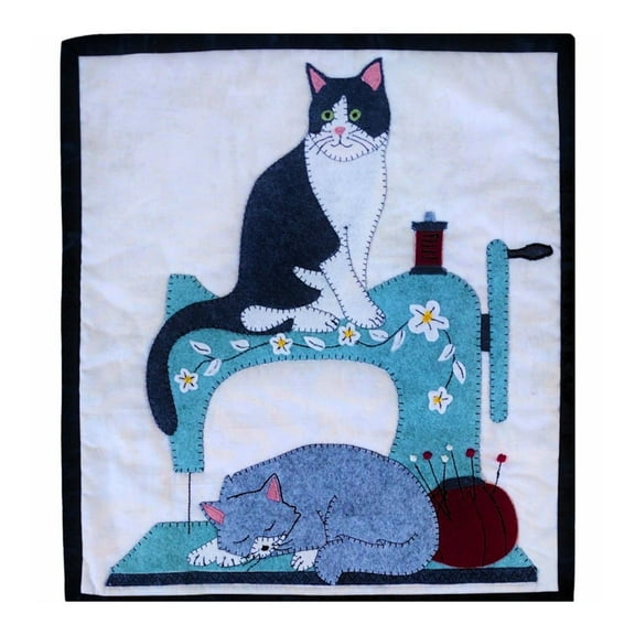 Cat Nap Kit | Cat Quilt Kit by Rachels of Greenfield | Wall Hanging Quilt Kits| Cat DIY Kit