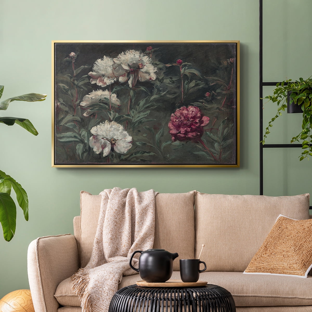 Vintage Botanical Print-LXXXVIII By Wexford Home Framed in Gold Wood Gallery Wrapped Canvas 27 in. x 41 in.