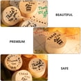 thumbnail image 3 of MasteelfCA 6 Pcs Sceaux Ronds en Bois Rétro Merci Décoratifs DIY Scrapbooking, 3 of 8