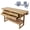 Natural#0, variant on 55-Inch Wood Workbench - Wooden Workbench for Garage Workshop and Home, with Rapid Action Woodworking Vise 9 Inch Jaw Width Made with Heavy-Duty Cast Iron ,GRAY,