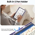 thumbnail image 5 of Fintie 360 Degree Rotating Case for Samsung Galaxy Tab S10 Lite/ S10 FE/ S9 FE 5G 10.9 Inch/Tab S9 11 Inch with S Pen Holder, Swiveling Protective Stand Clear Back Cover, Purple, 5 of 11