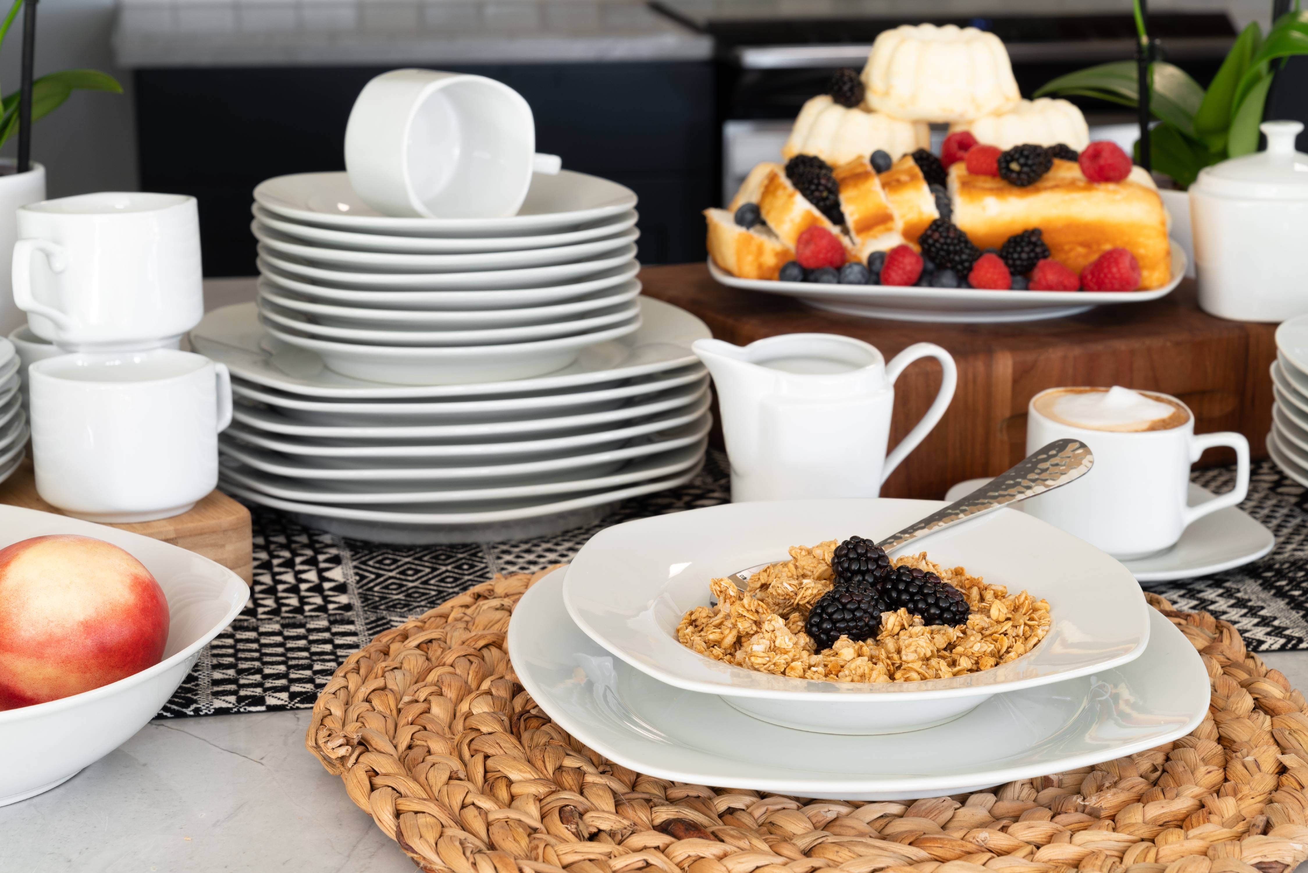 45 piece dinnerware set sale