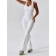 thumbnail image 2 of Lucakuins Mono de entrenamiento para mujer, sin mangas, cuello en U, sin espalda, hueco, sólido, delgado, mono de yoga Lucakuins  moda, 2 of 7