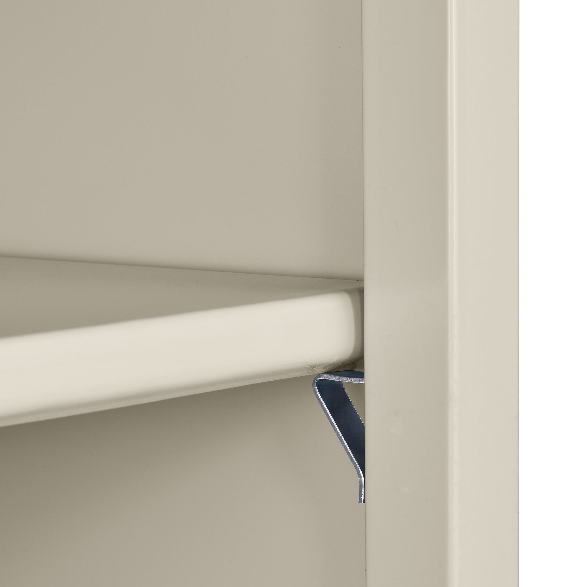 Sandusky Welded Steel Freestanding Bookcase Storage Cabinet, Putty