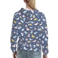 thumbnail image 7 of Fotbe Cute Baby Animals Pattern Womens Long Sleeve Hoodie, Pullover Hooded Sweatshirt, Kangaroo Pocket Hoodie with Eye-catching Drawstrings-X-Large, 7 of 7