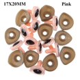 thumbnail image 1 of 10pcs 2 colors Accessories Puppet Making Animal Toys Funny Eyelash Eyes DIY Craft Eyes Doll Safety Eyes Dinosaur Eye PINK 17X20MM, 1 of 8