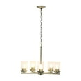 thumbnail image 2 of Lalia Home 5-Lt 20.5" Glass and Metal Hanging Pendant Chandelier - Antique Brass, 2 of 7