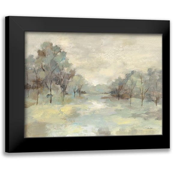 Vassileva, Silvia 14x12 Black Modern Framed Museum Art Print Titled - Scenic Treescape