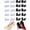 O-shaped-mix, variant on 20 Pairs Anti-Slip Noise-Reduction High Heel Caps, 5 Sizes PVC Stiletto Heel Protectors for Outdoor