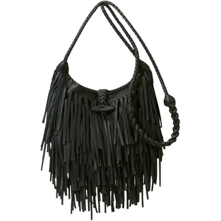 CoCoMangos Women Fringe Tassel Crossbody Bag Hippie Boho Leather Shoulder Bag Vintage Western Cowgirl Purse Country Concert Outfits