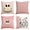 Pink, variant on Sm:)e Scary Hey Boo Cute Ghost Spooky Halloween Throw Pillow Covers, 18 x 18 Inch Set of 4, Striped
