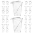 thumbnail image 2 of juego de vasos de postre, vasos transparentes para helado, vasos para pudín y aperitivos con cucharas., 2 of 8