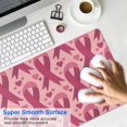 thumbnail image 4 of Long Mouse Pads for Desk,Pink Breast Cancer and Love Desk Mats on Top Of Desks, Desk Mouse Pad Extra Large with 3mm Non-Slip Base and Stitched Edge for Gaming,Office,Work,Home 35.4x15.7in, 4 of 5