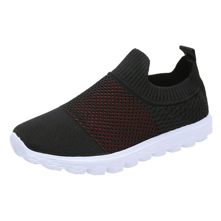 

Qufokar Boots Women Mid Calf Sneaker Roller Skates for Women Ladies Fashion Colorblock Mesh Breathable Comfortable Flat Casual