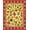 Yellow, Pattern 1, variant on ODIKA 4'x6' Machine Washable Non-Slip Area Rug, North Pole Express Absorbent Bath Whimsical Santa Workshop High Traffic Rug, Yellow, 626576
