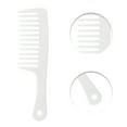 thumbnail image 3 of Unique Bargains 1 Pc Comfortable Wide Tooth Comb for Curly Thin Hair Plastic White, 3 of 3