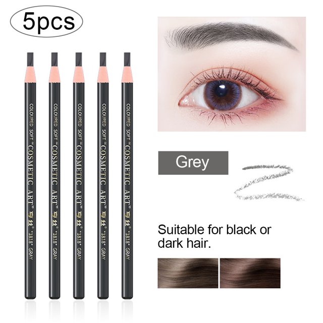 Lápiz profesional para Microblading, lápiz permanente para cejas, tatuaje, tinte artístico impermeable, maquillaje, potenciador de cejas, cosmético, 5 unidades
