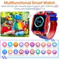 thumbnail image 2 of SHANNA 4G Kids Watch Phone with Dual ​Camera, Kids Smart Watch for Girls Boys, IP67 Waterproof, 2-Way Calls, GPS SOS Video &Voice Chat, Wrist Watch for Kids Aged 3-14 Birthday Gifts (Red), 2 of 10