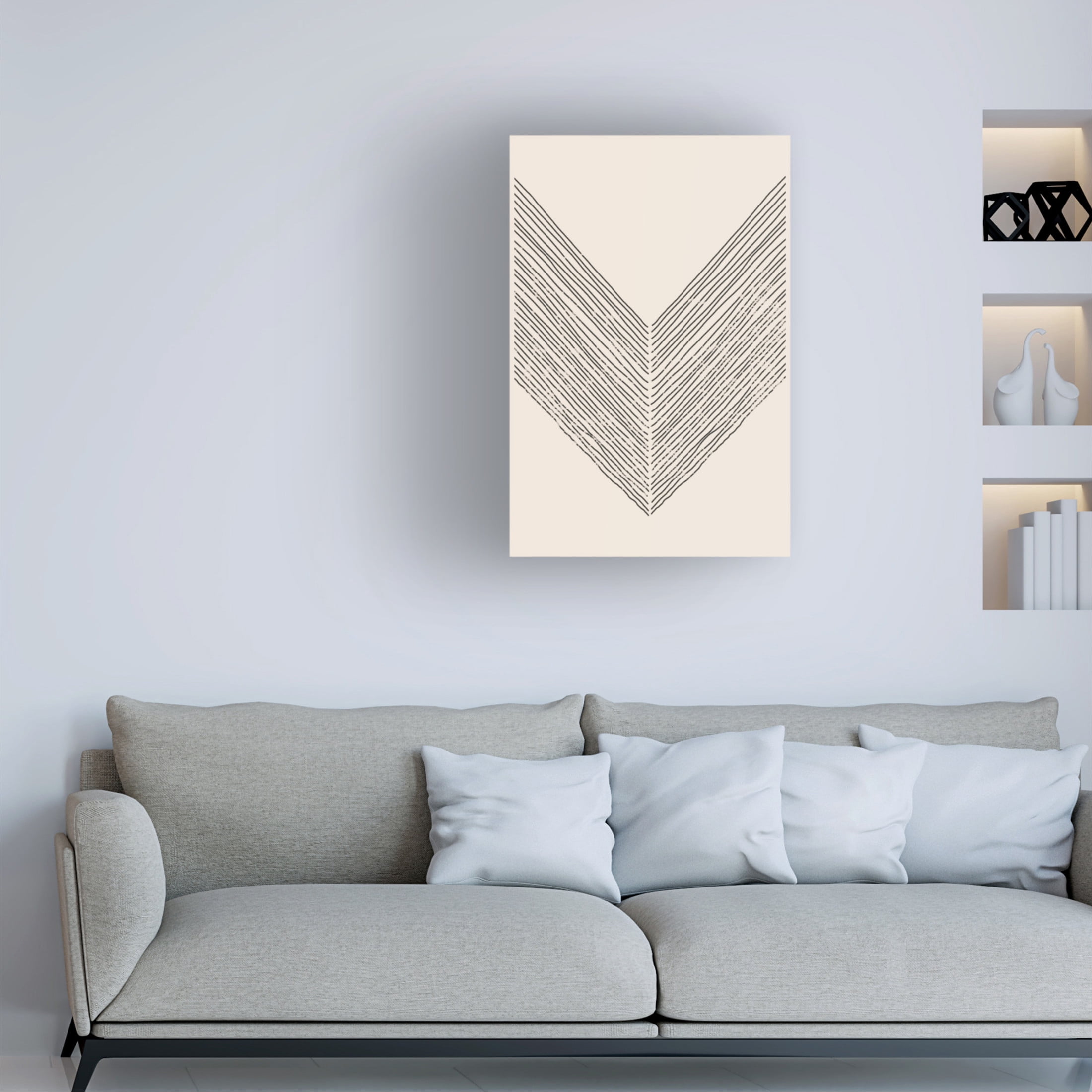 Trademark Fine Art jay stanley Geometric Set 2 Canvas Wall Art