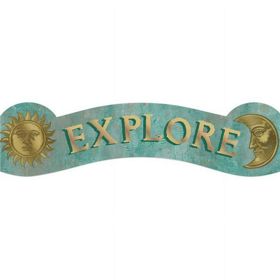 Eureka Curiosity Garden Dream Explore Create Imagine Deco Trim® - Extra Wide (EU 846338)