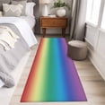 thumbnail image 2 of Runner Rug for Bedroom Hallway, Multicolor Rainbow Abstract Colored Gradient Kitchen Runner Rugs Area Rug 2x6ft, Ombre Art Washable Soft Floor Carpet for Entryway Stair, 2 of 9