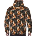 thumbnail image 5 of Hoodies for Men - Autumn Floral Fox Long Sleeve Comfrt Men'S Fashion Hoodies & Sweatshirts, Sweatshirts for Men Hoodies Pullover Clothing Clothes with Pouch, 5 of 7